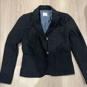 New GAP academy wool blend dark gray blazer